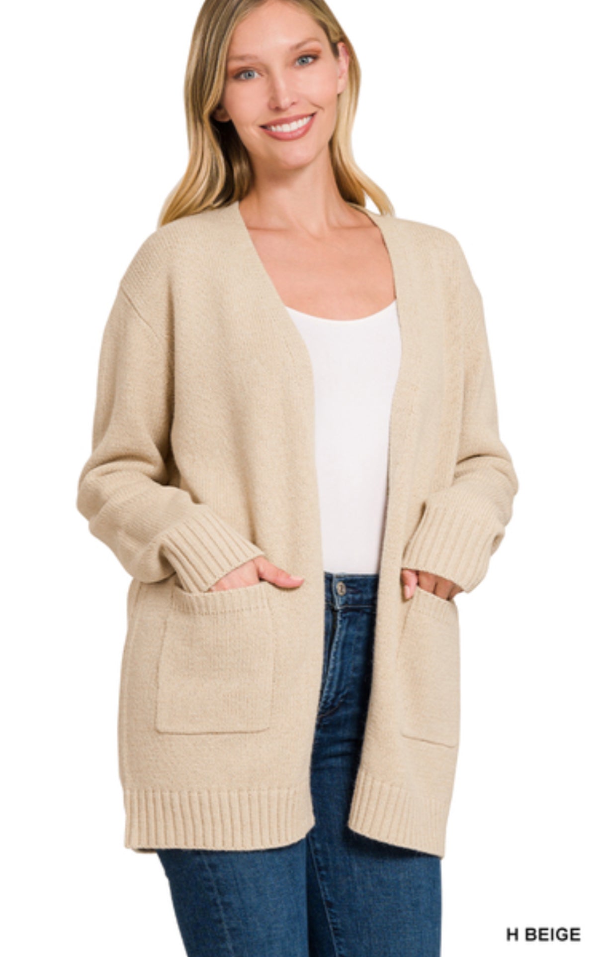 Open Front Sweater Cardigan