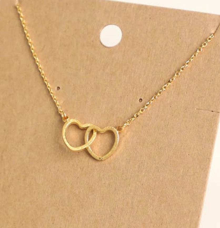 Double Heart Necklace