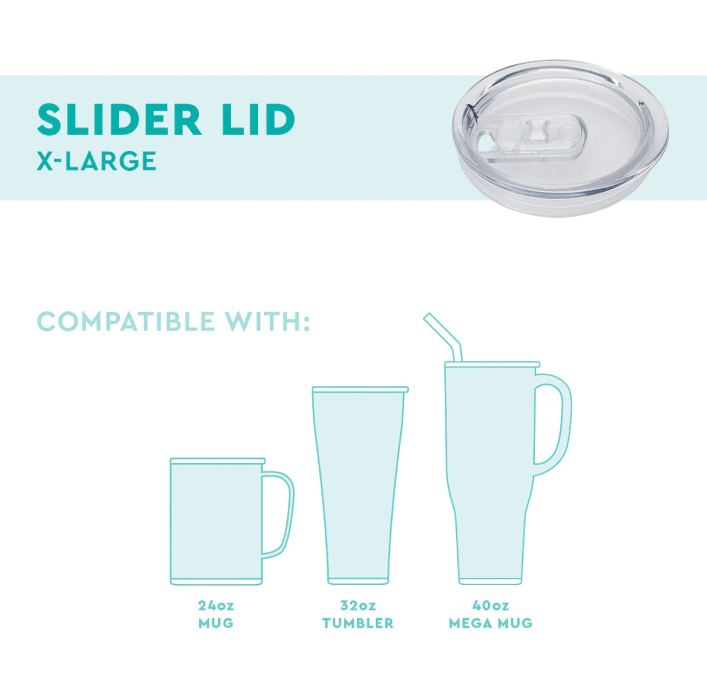 Clear Slider Lid X-Large