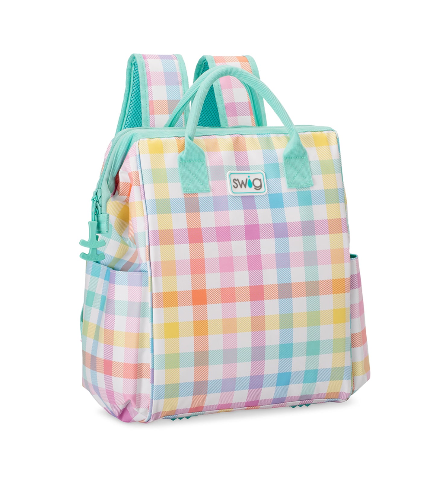 Pretty in Plaid Backpack Cooler