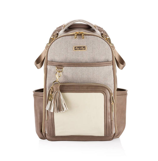 Itzy Ritzy Vanilla Latte Boss Plus Backpack Diaper Bag