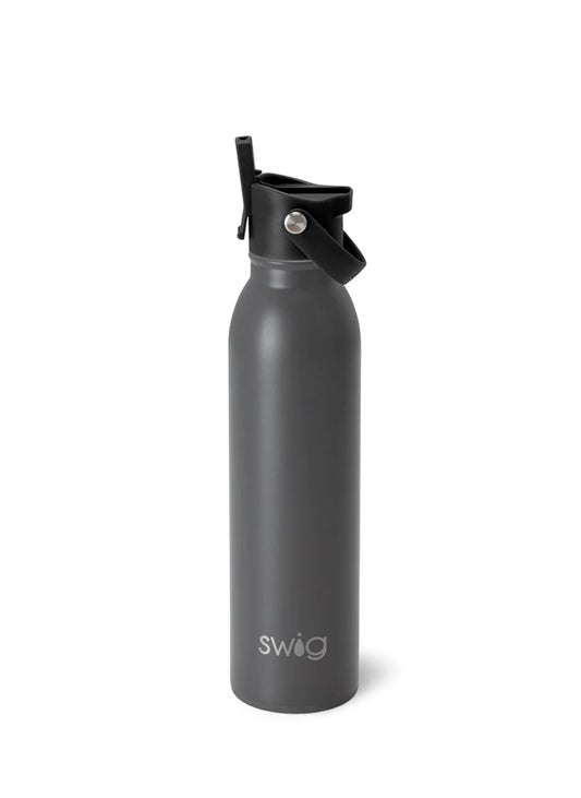 Flip & Sip Water Bottle 20oz in Grey