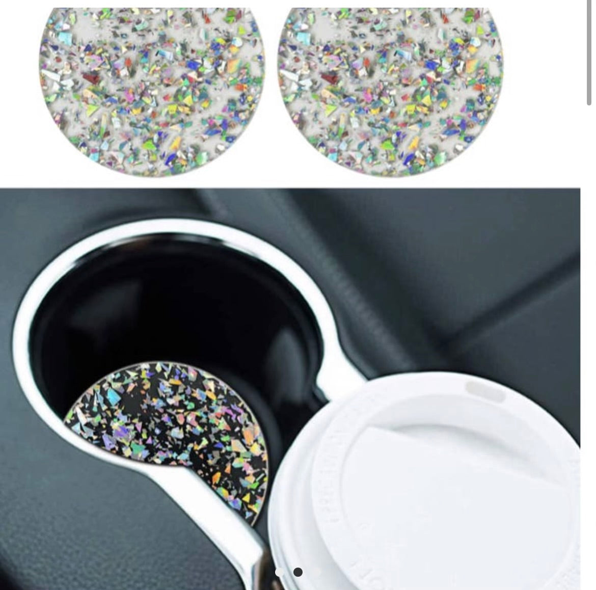 Glitter Car Coasters