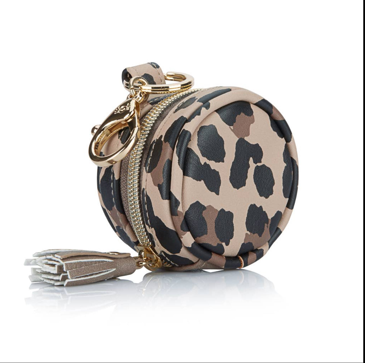 Itzy Ritzy Leopard Diaper Bag Charm Pod Keychain