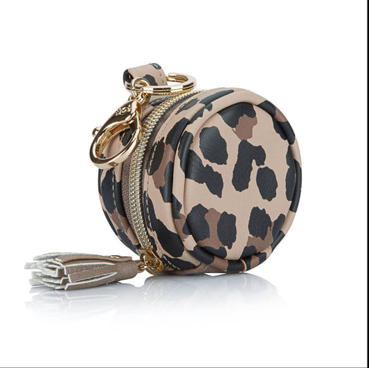 Itzy Ritzy Leopard Diaper Bag Charm Pod Keychain