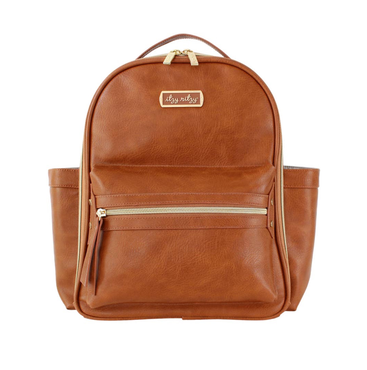 Itzy Ritzy Cognac Mini Diaper Bag Backpack