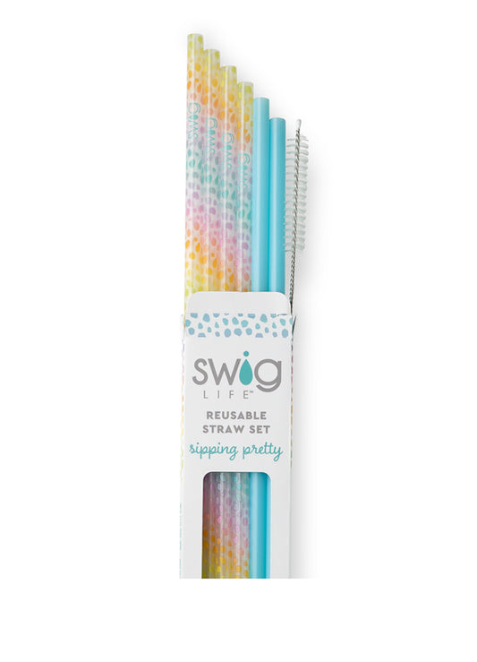 Wild Child & Aqua Straw Set