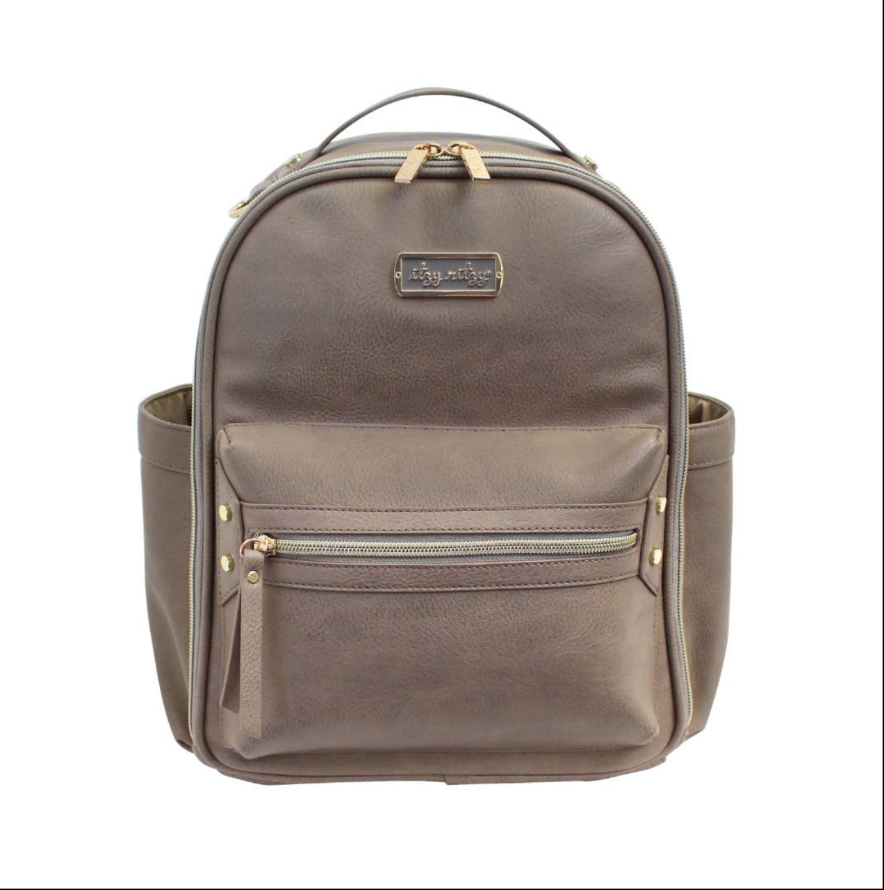 Itzy Ritzy Taupe Mini Diaper Bag Backpack