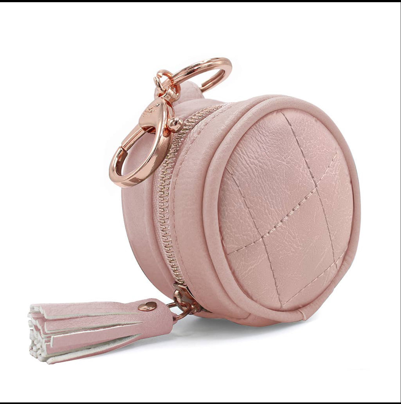 Itzy Ritzy Blush Diaper Bag Charm Pod Keychain