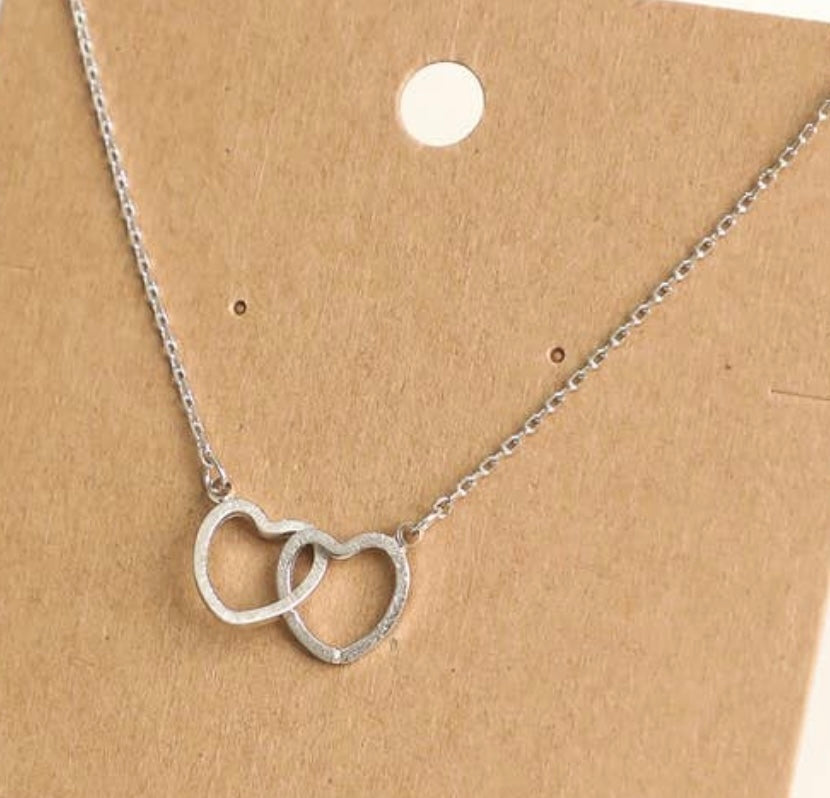 Double Heart Necklace