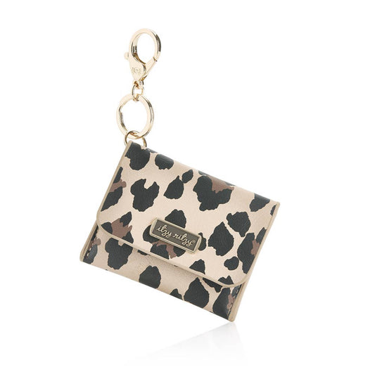 Itzy Ritzy Leopard Itzy Mini Wallet Card Holder & Key Chain