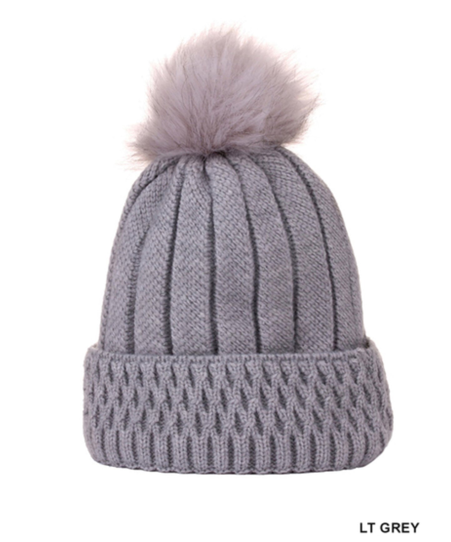 Knitted Pom Pom Beanie